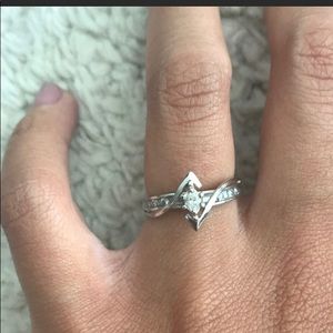 Zales white gold ring